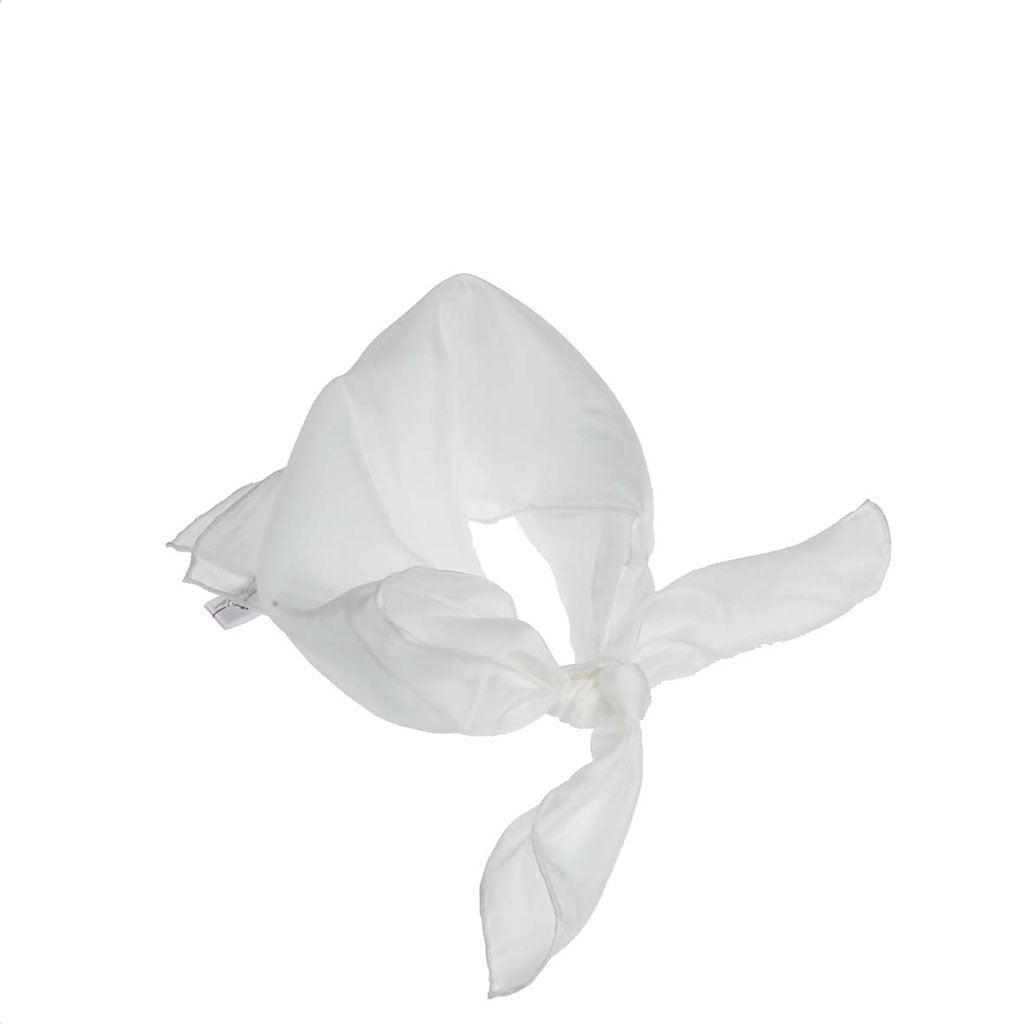 Creativ Company Seidentuch – 55 × 55 cm – weiss, Seide
