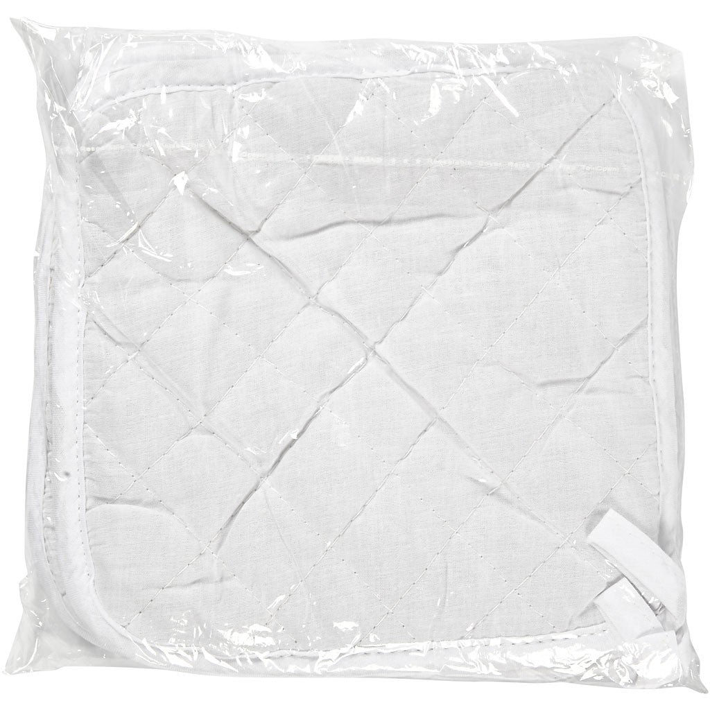 Creativ Company Topflappen 20 × 20 cm, 4 Stk., Baumwolle, Weiss