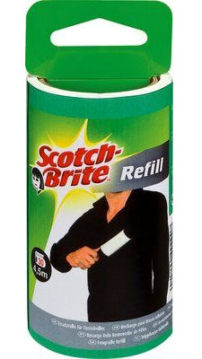 3M Scotch-Brite Ersatzrolle Kleiderroller 836RP-30EU – 30 Blatt – Schwarz/Weiss – Kunststoff