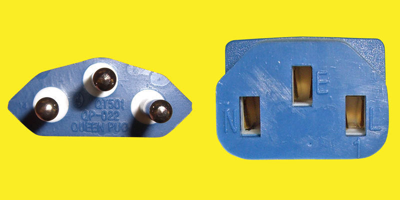 Diggelmann Netzkabel – T12–IEC C13, 2,5 m, 250 V/10 A, Blau