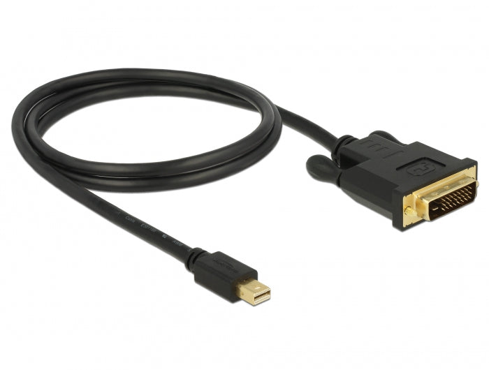 DeLOCK Mini-DisplayPort-auf-DVI-D-Kabel DP 1.1 1920×1200 60 Hz – 1 m