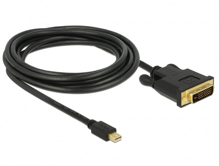 DeLOCK Mini-DisplayPort auf DVI-D Kabel DP 1.1 – 1920×1200 60 Hz – 3 m