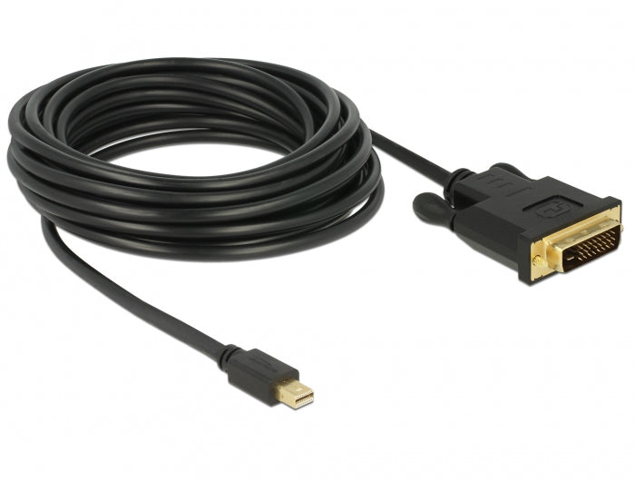 DeLOCK Mini-DisplayPort auf DVI-D Kabel DP 1.1 1920×1200 60 Hz – 5 m