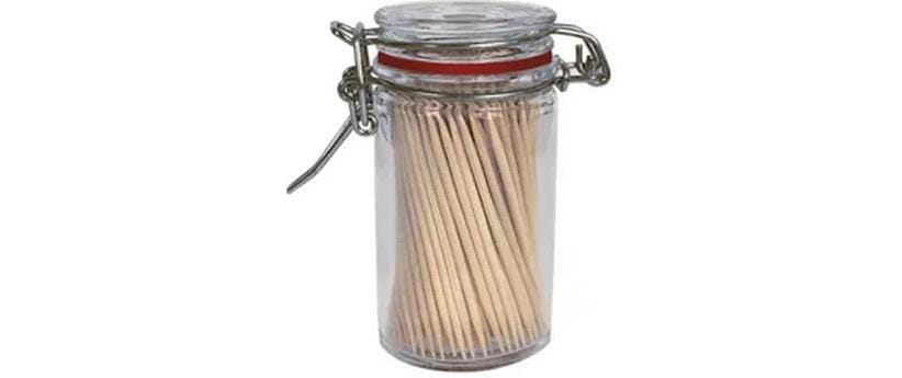 Gault millau Gault & Millau – Zahnstocher 1800 Stk., 4,5 × 7,5 × 8,3 cm, Holz, Braun