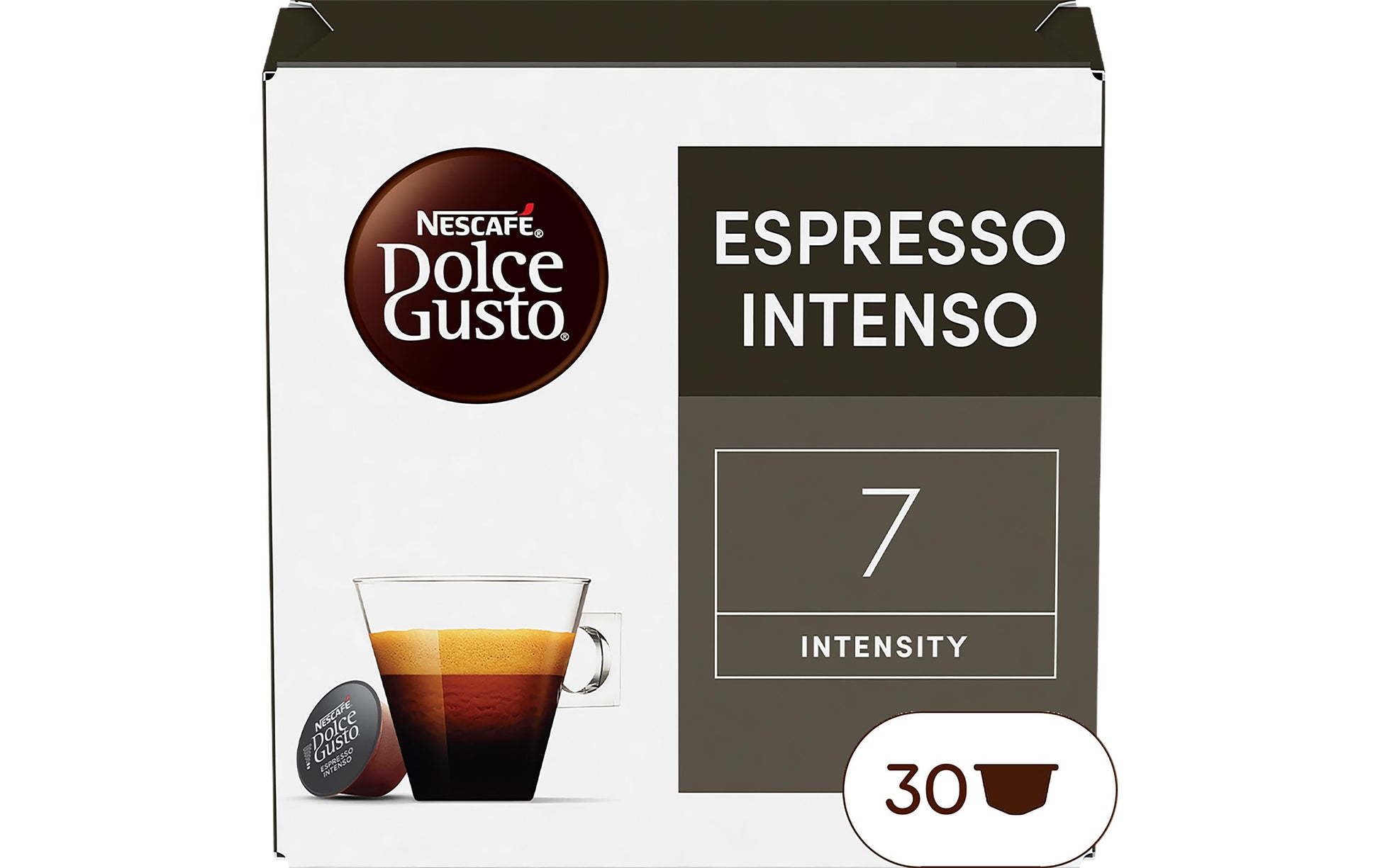 Nescafé Espresso Intenso – Kapseln für Dolce Gusto – Intensität 7, 30 Kapseln