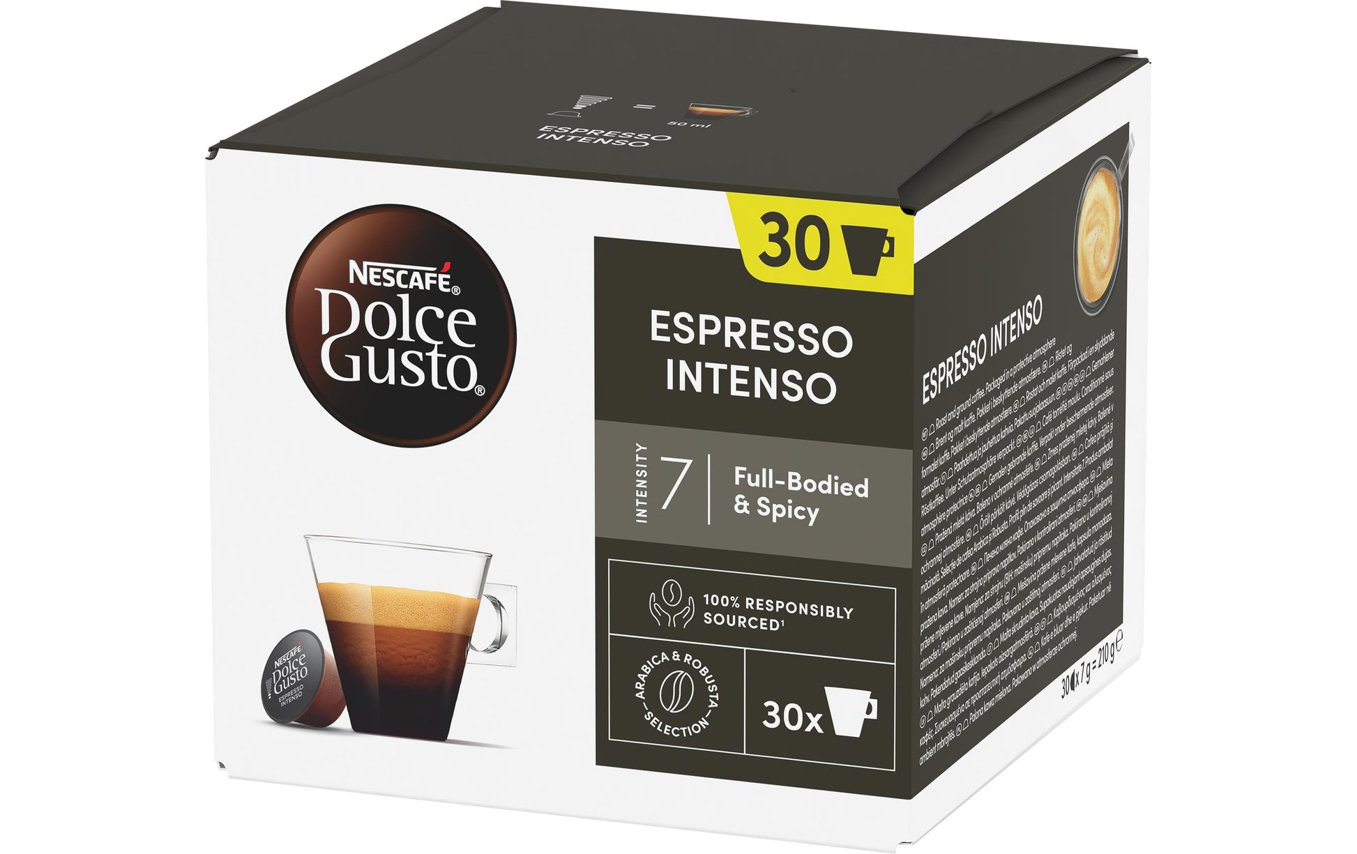 Nescafé Espresso Intenso – Kapseln für Dolce Gusto – Intensität 7, 30 Kapseln