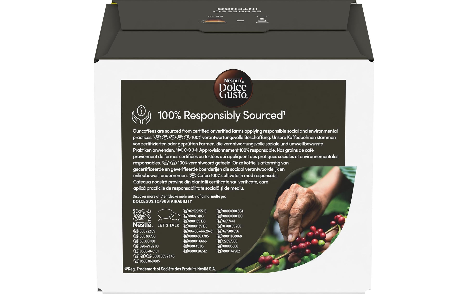 Nescafé Espresso Intenso – Kapseln für Dolce Gusto – Intensität 7, 30 Kapseln