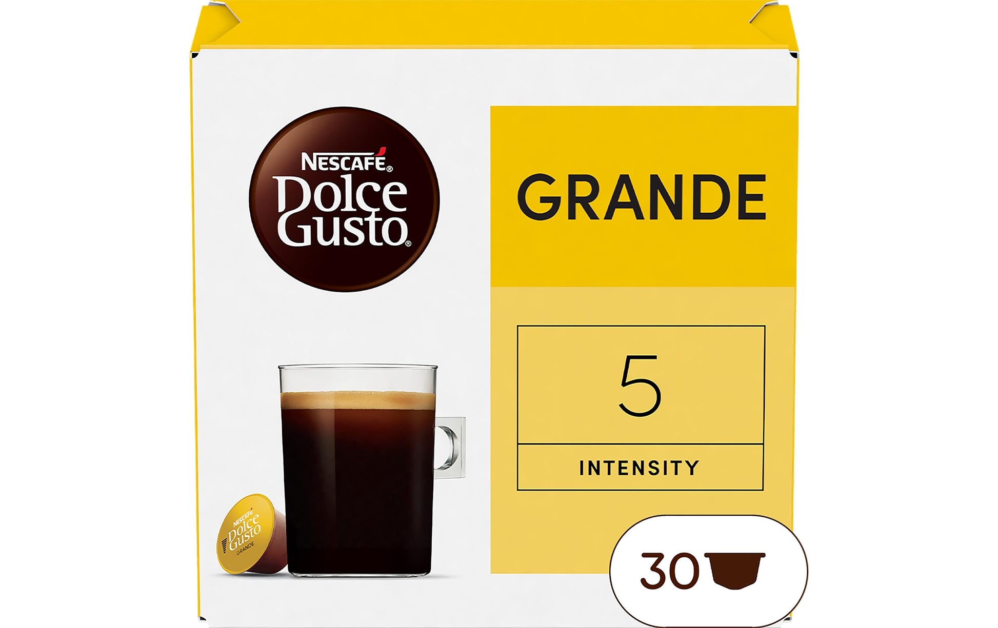 Nescafé Grande – Kapseln für Dolce Gusto – Espresso, Intensität 5