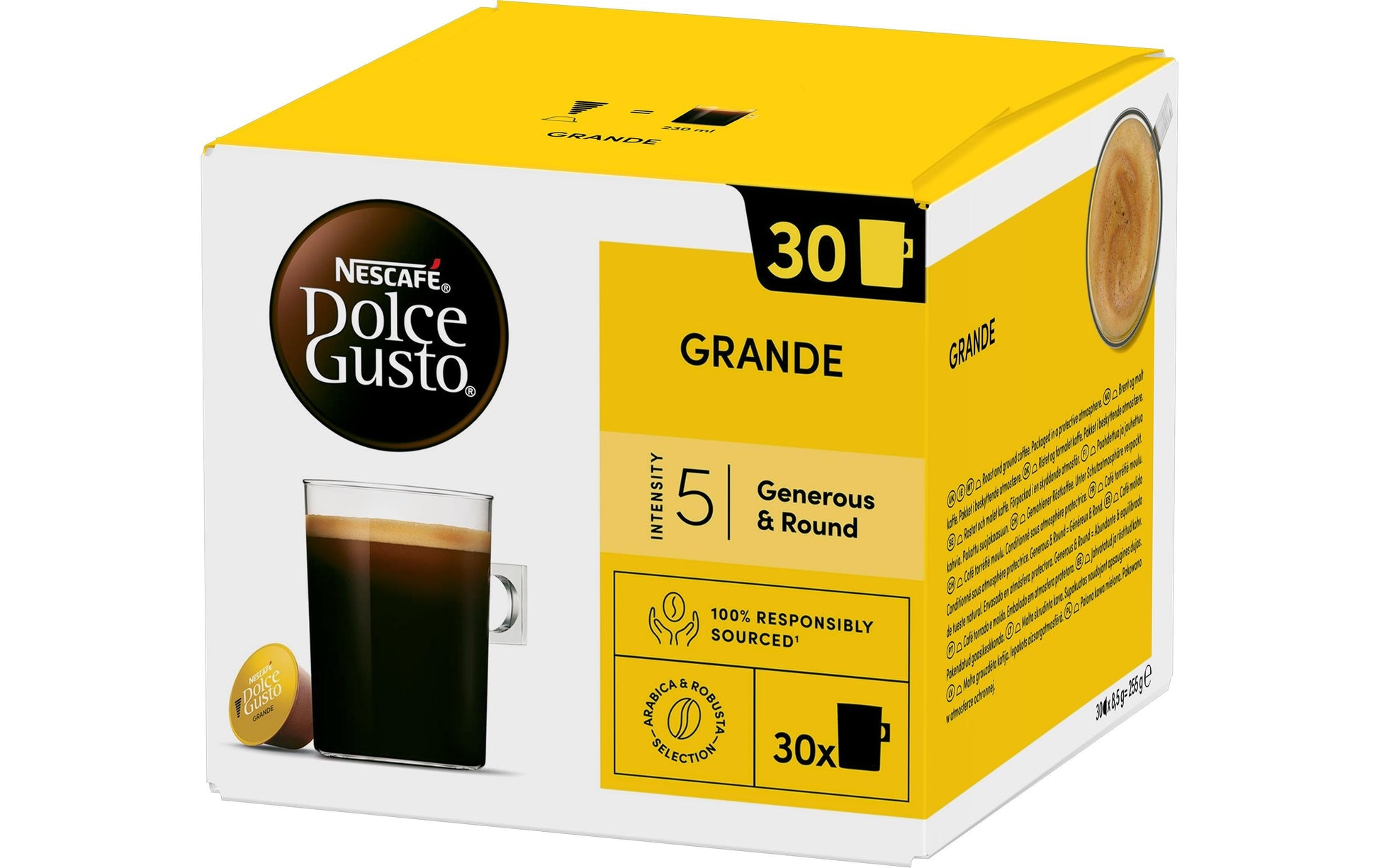 Nescafé Grande – Kapseln für Dolce Gusto – Espresso, Intensität 5