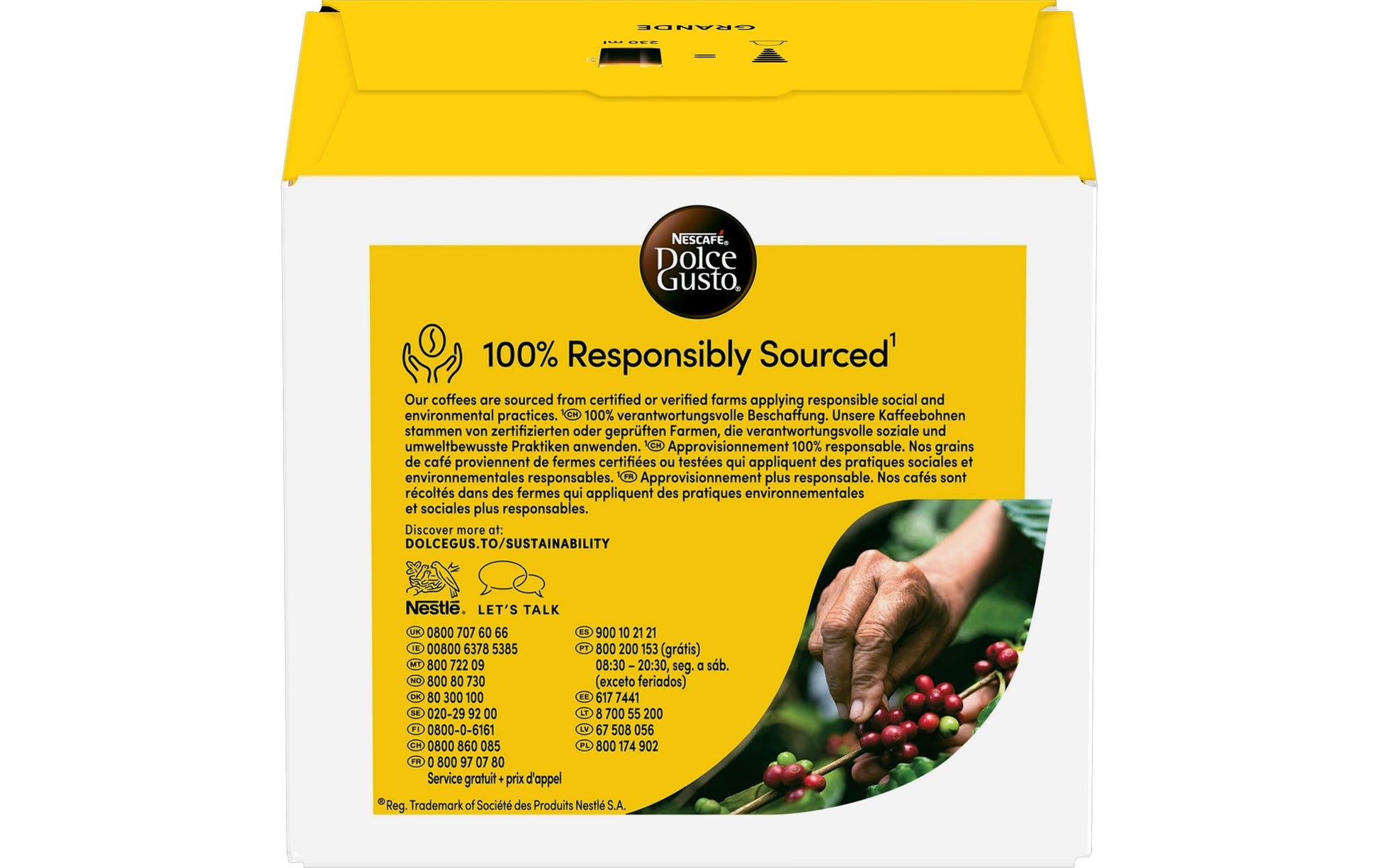Nescafé Grande – Kapseln für Dolce Gusto – Espresso, Intensität 5