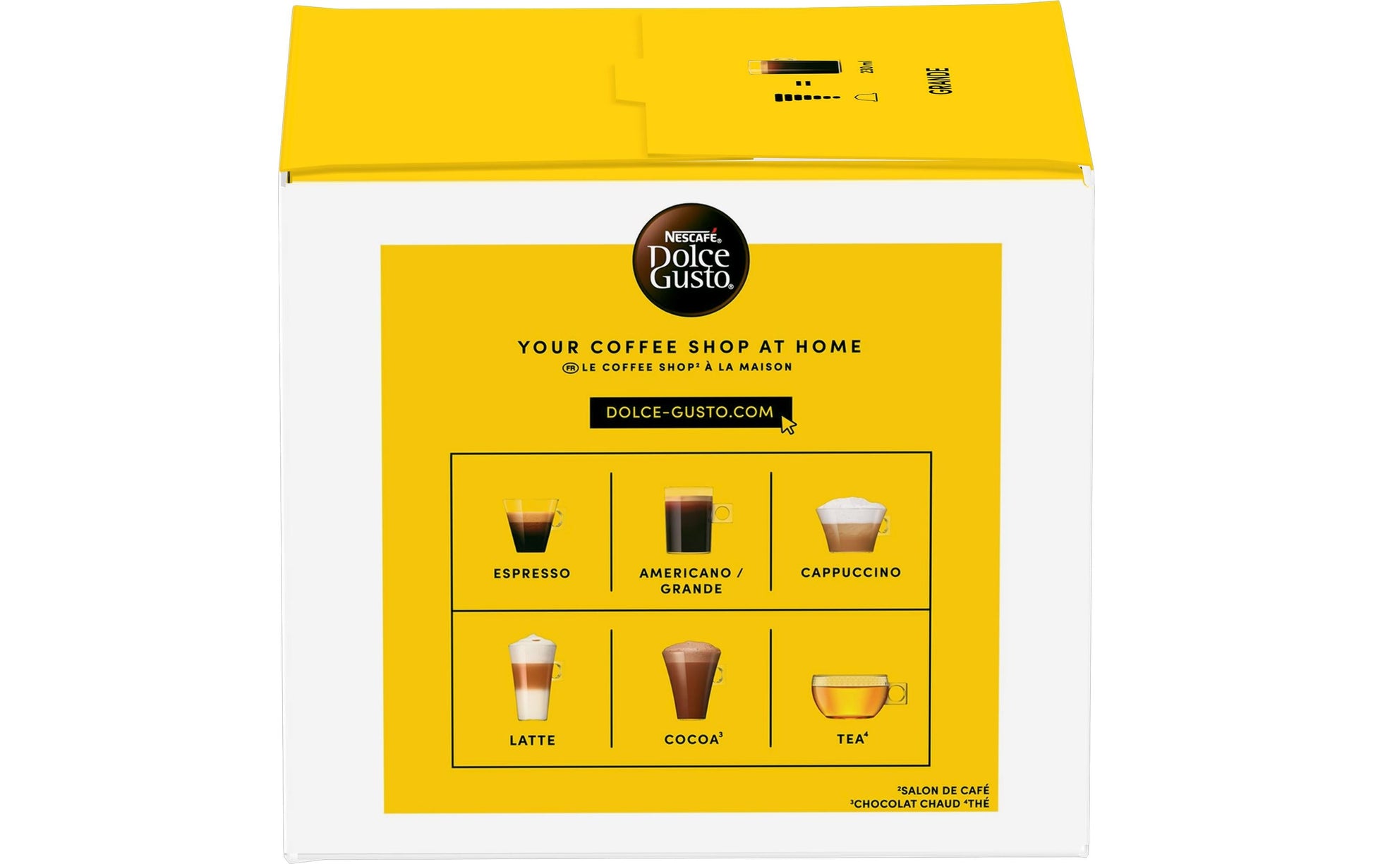 Nescafé Grande – Kapseln für Dolce Gusto – Espresso, Intensität 5