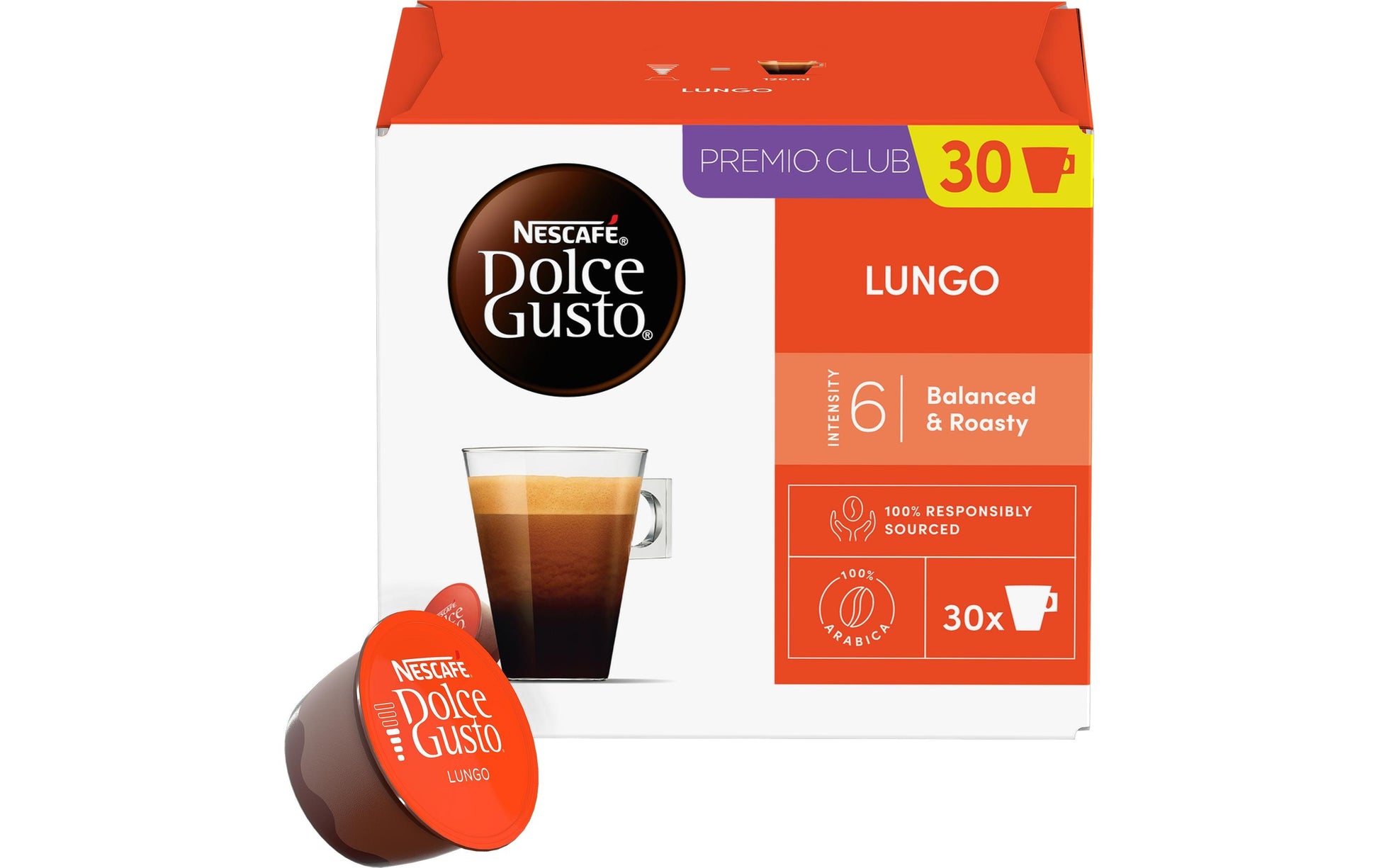 Nescafé Dolce Gusto – Kapseln für Dolce Gusto – Lungo, 30 Kapseln