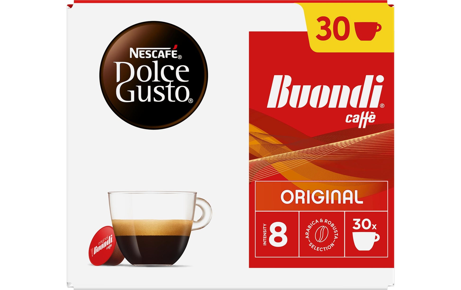 Nescafé Buondi – Kapseln für Dolce Gusto – Espresso, 30 Kapseln