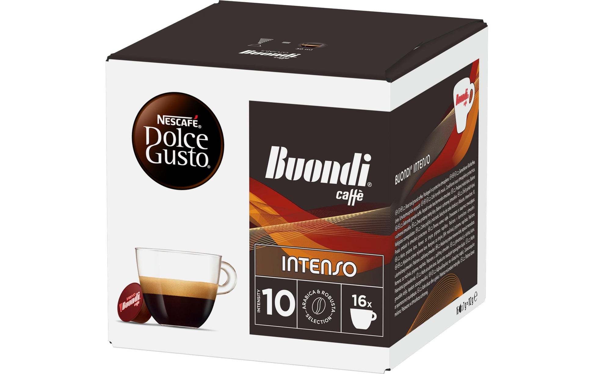 Nescafé Buondi Intenso – Kapseln für Dolce Gusto – Café Crème, Intensität 10, 16 Kapseln