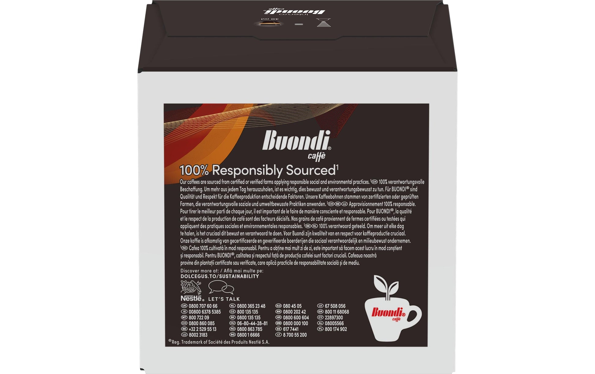 Nescafé Buondi Intenso – Kapseln für Dolce Gusto – Café Crème, Intensität 10, 16 Kapseln