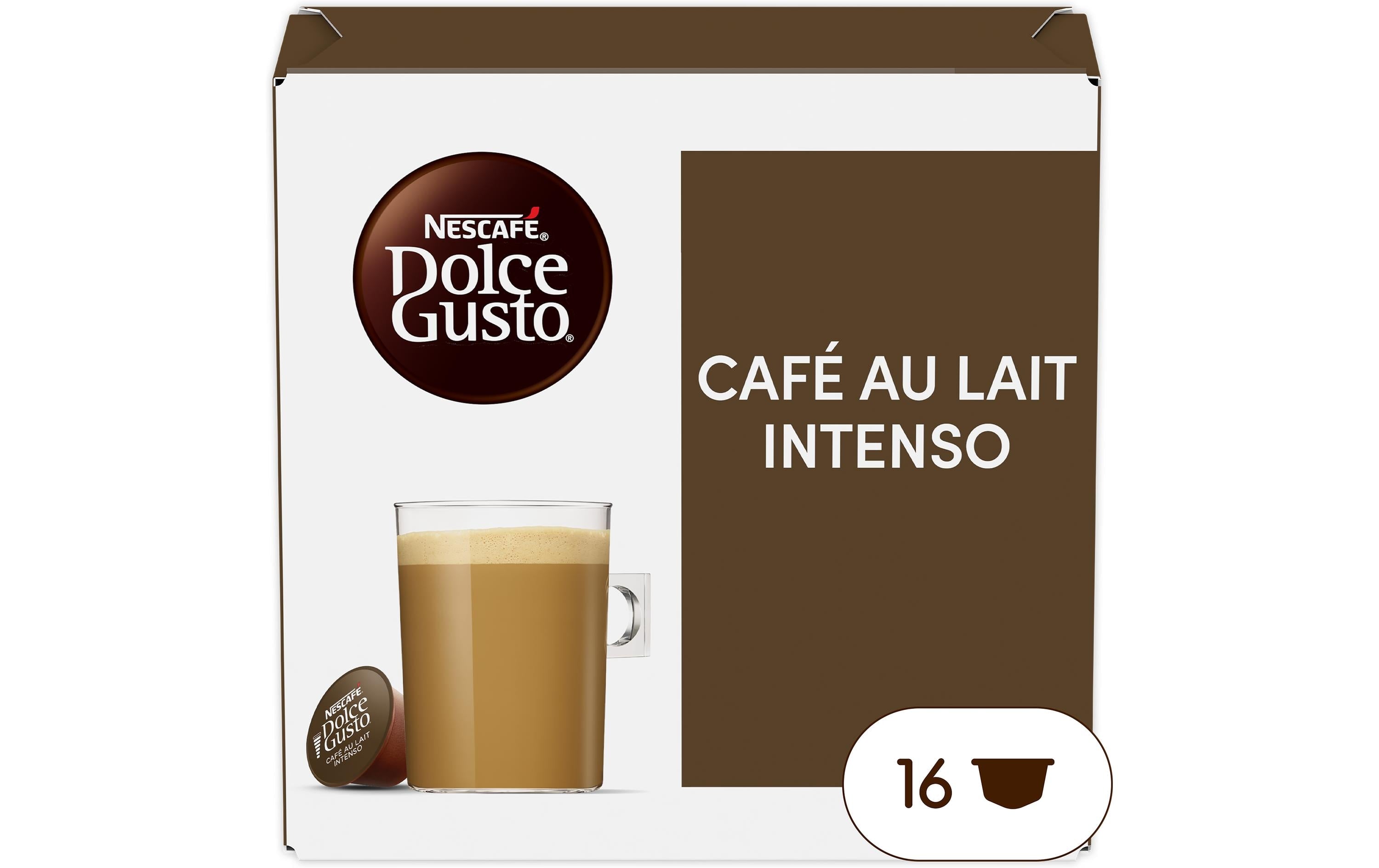 Nescafé Café Lait Intso – Kapseln für Dolce Gusto – Milchkaffee, 16 Kapseln