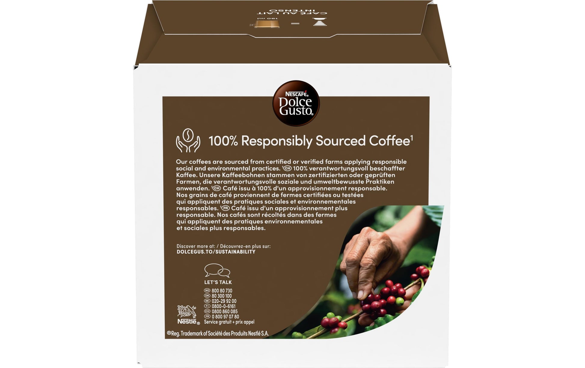 Nescafé Café Lait Intso – Kapseln für Dolce Gusto – Milchkaffee, 16 Kapseln