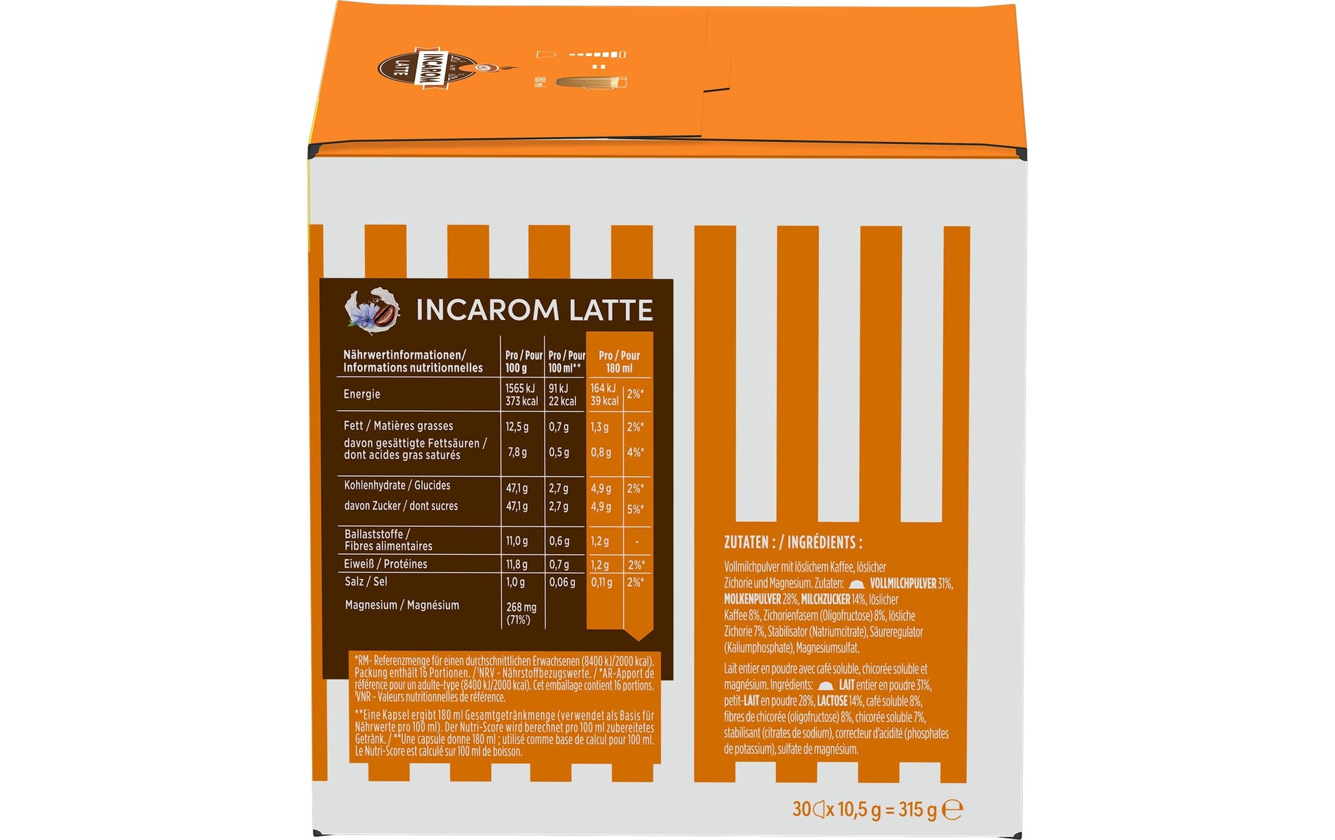 Nescafé Incarom Latte – Kapseln für Dolce Gusto – Milchkaffee, 30 Kapseln