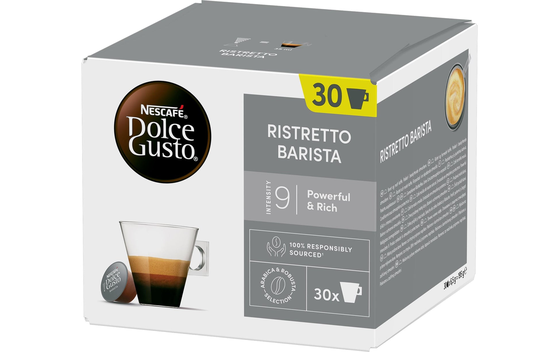 Nescafé Ristretto Barista – Kapseln für Dolce Gusto – Espresso, 30 Kapseln