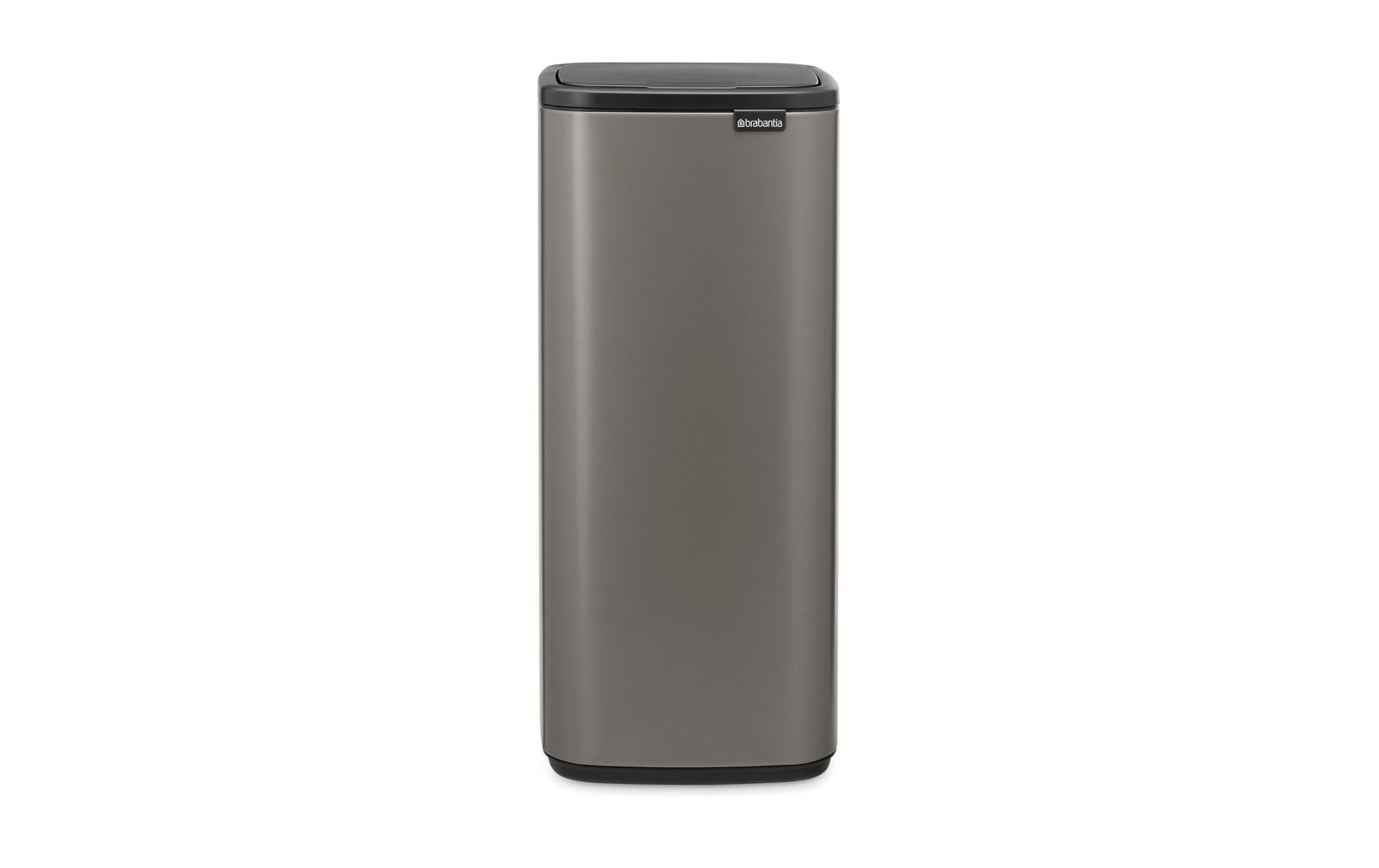 Brabantia Papierkorb – 30 l – Stahl, platin – B × H 280 × 650 mm