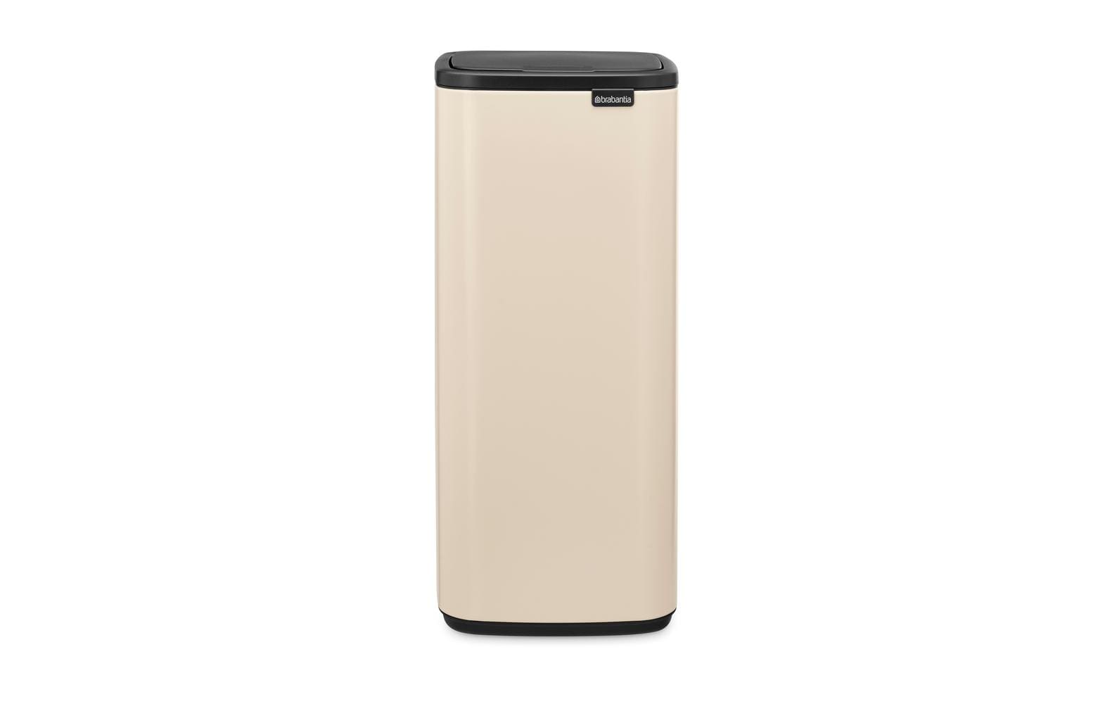 Brabantia Papierkorb – 30 l – Stahl, Beige – B × H 280 × 650 mm