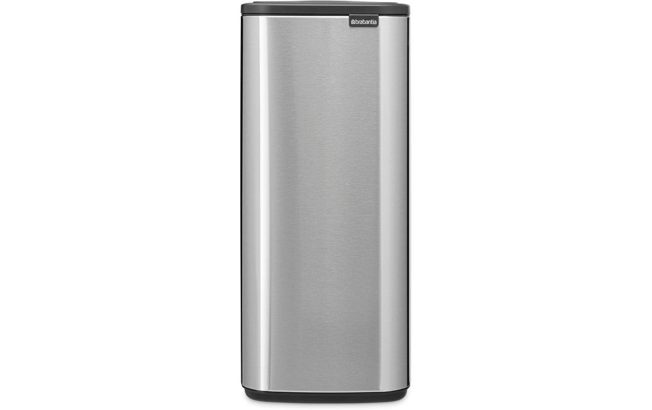 Brabantia Papierkorb – 30 l – Stahl, silber matt – B × H 280 × 650 mm