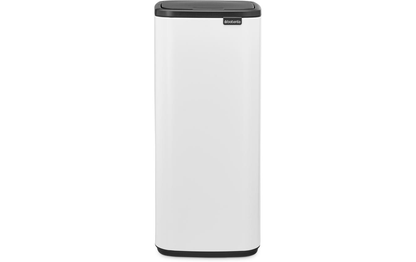 Brabantia Papierkorb Bo – 30 l – Stahl, Weiss – B × H 280 × 650 mm