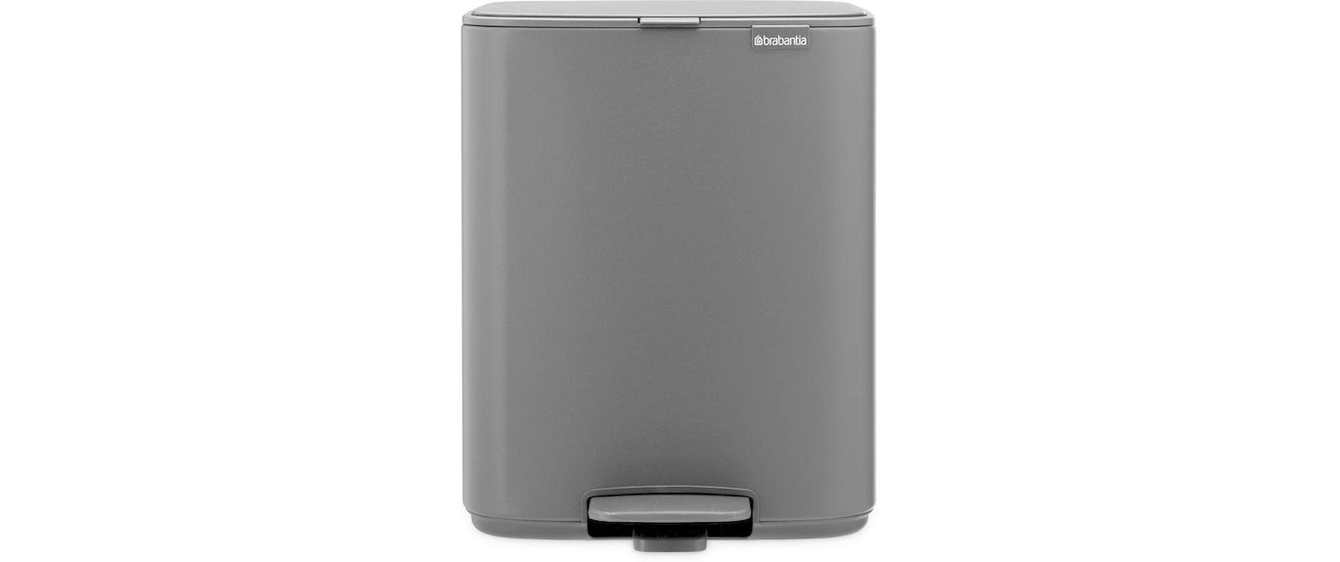Brabantia Papierkorb Bo – 12 l – Stahl, Anthrazit – B × H 292 × 369 mm