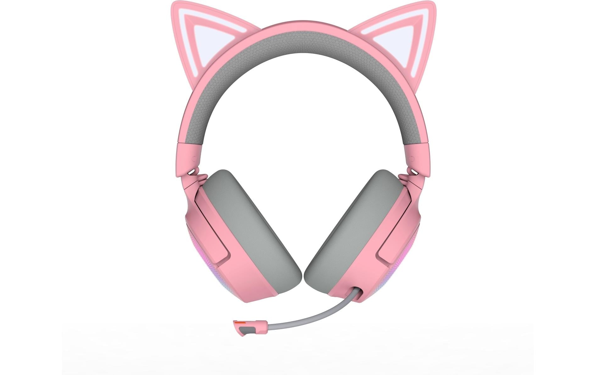 Razer Kraken Kitty V3 Pro – Over-Ear Headset – Bluetooth, Surround Sound, Stummschaltung – Rosa – für PC