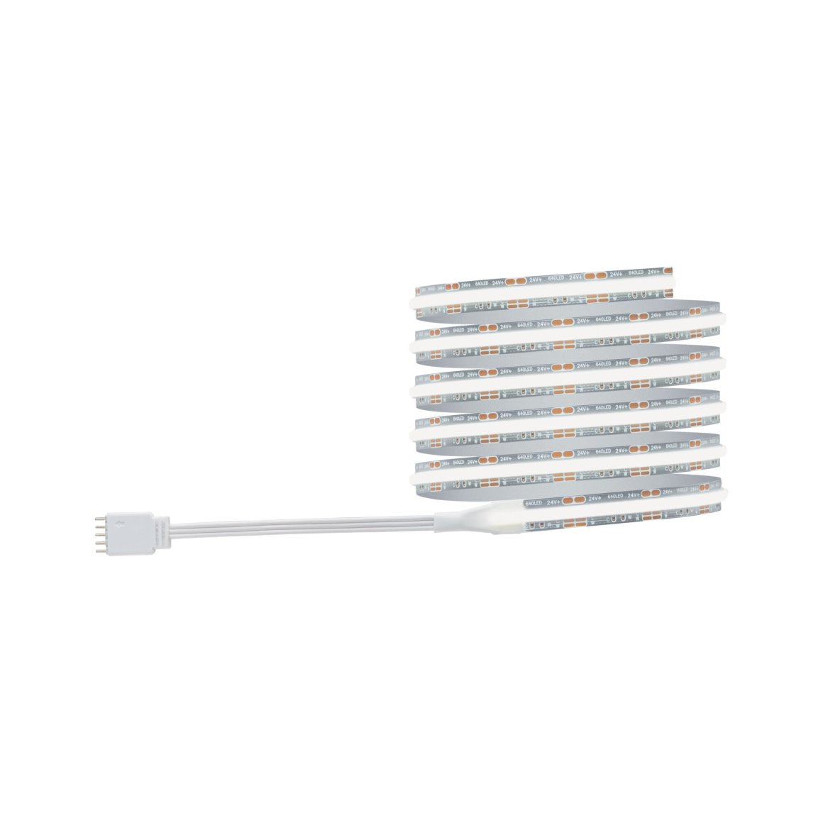 Paulmann LED-Strip MaxLED 500 – Basisset, 1,5 m, 900 lm, 11 W, 2700–6500 K, dimmbar, silber, inkl. Netzteil