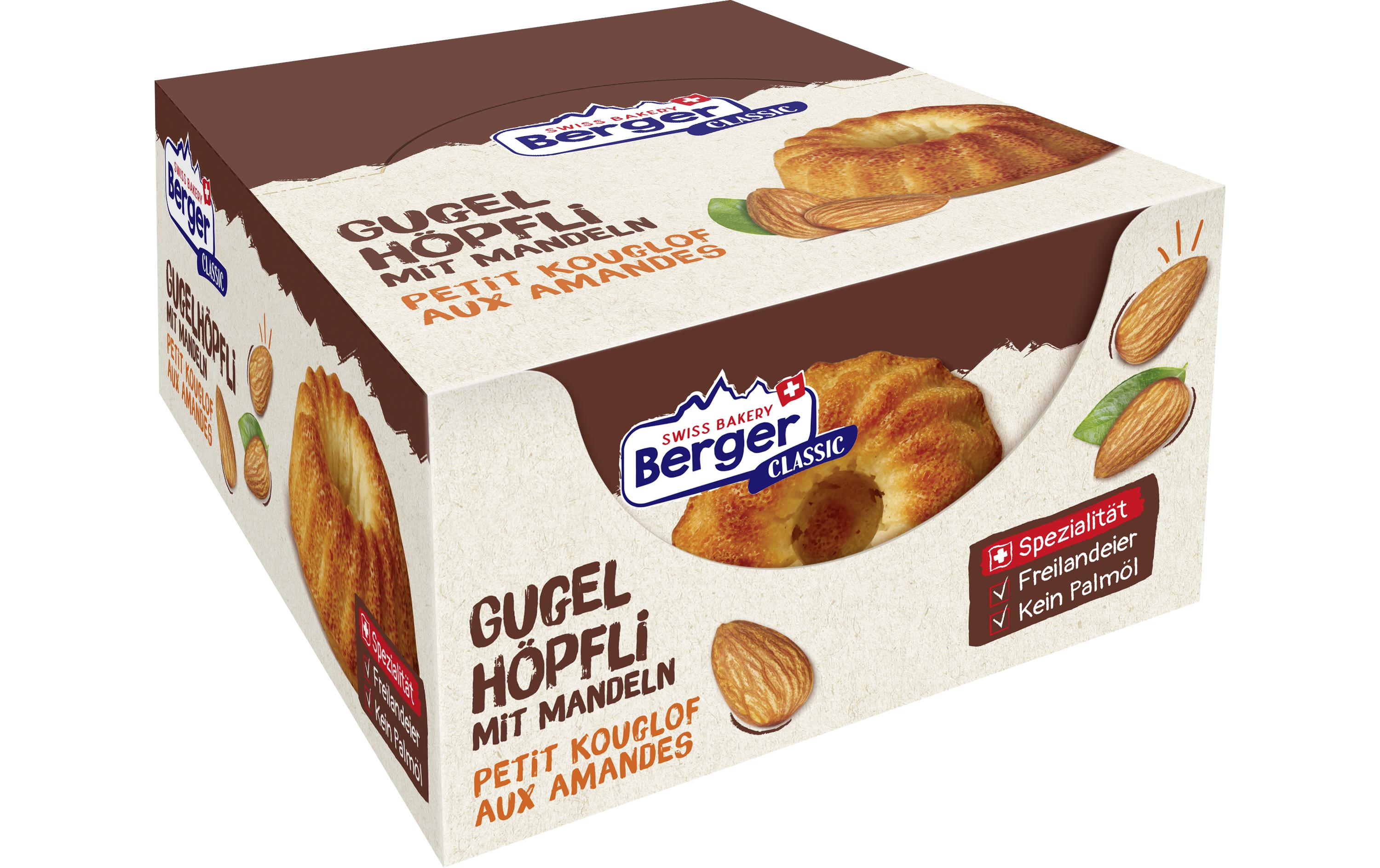 Berger Gugelhöpfli – Mandeln – 12 × 45 g