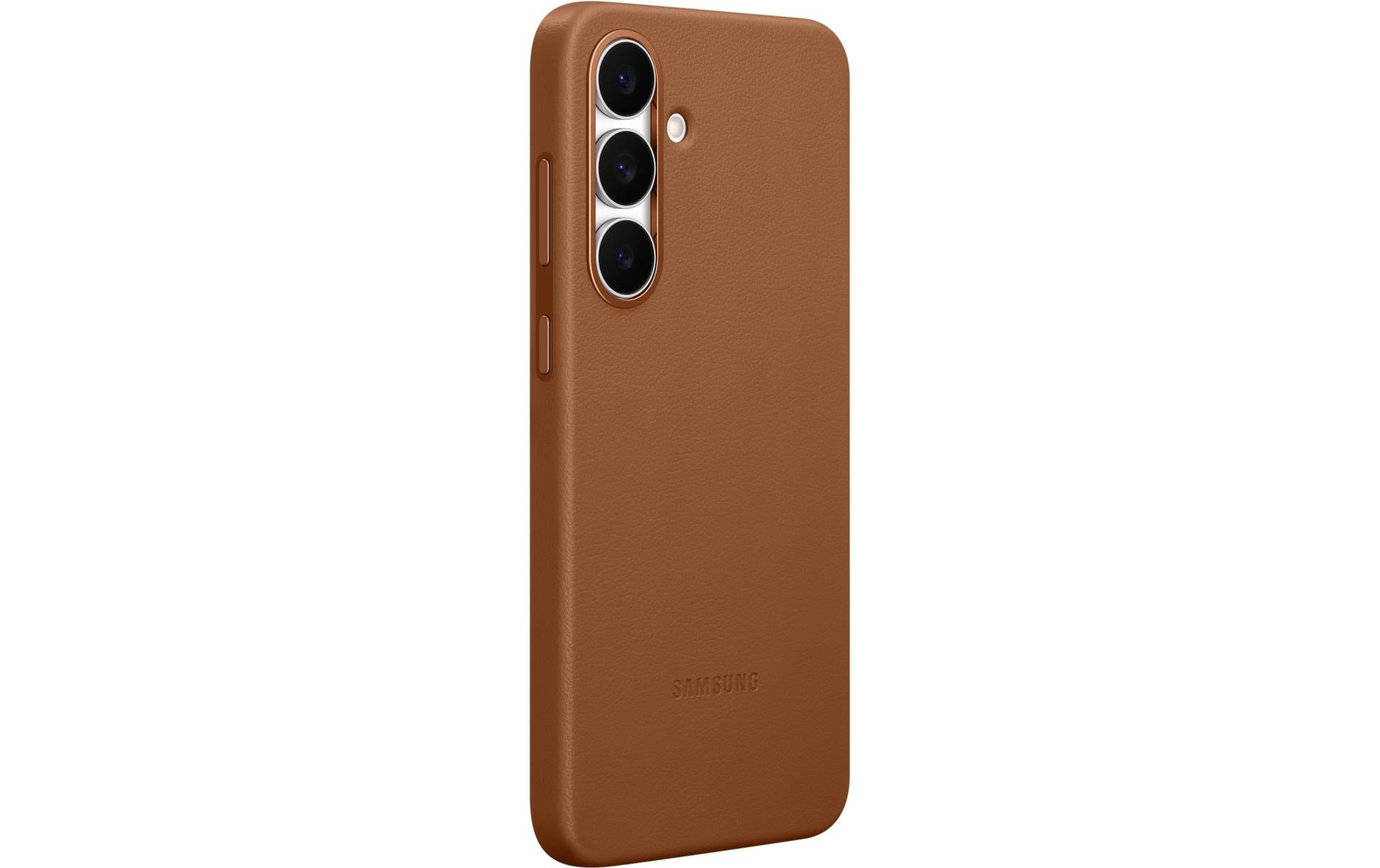 Samsung Backcover – für Samsung Galaxy S25 FE – braun – Leder