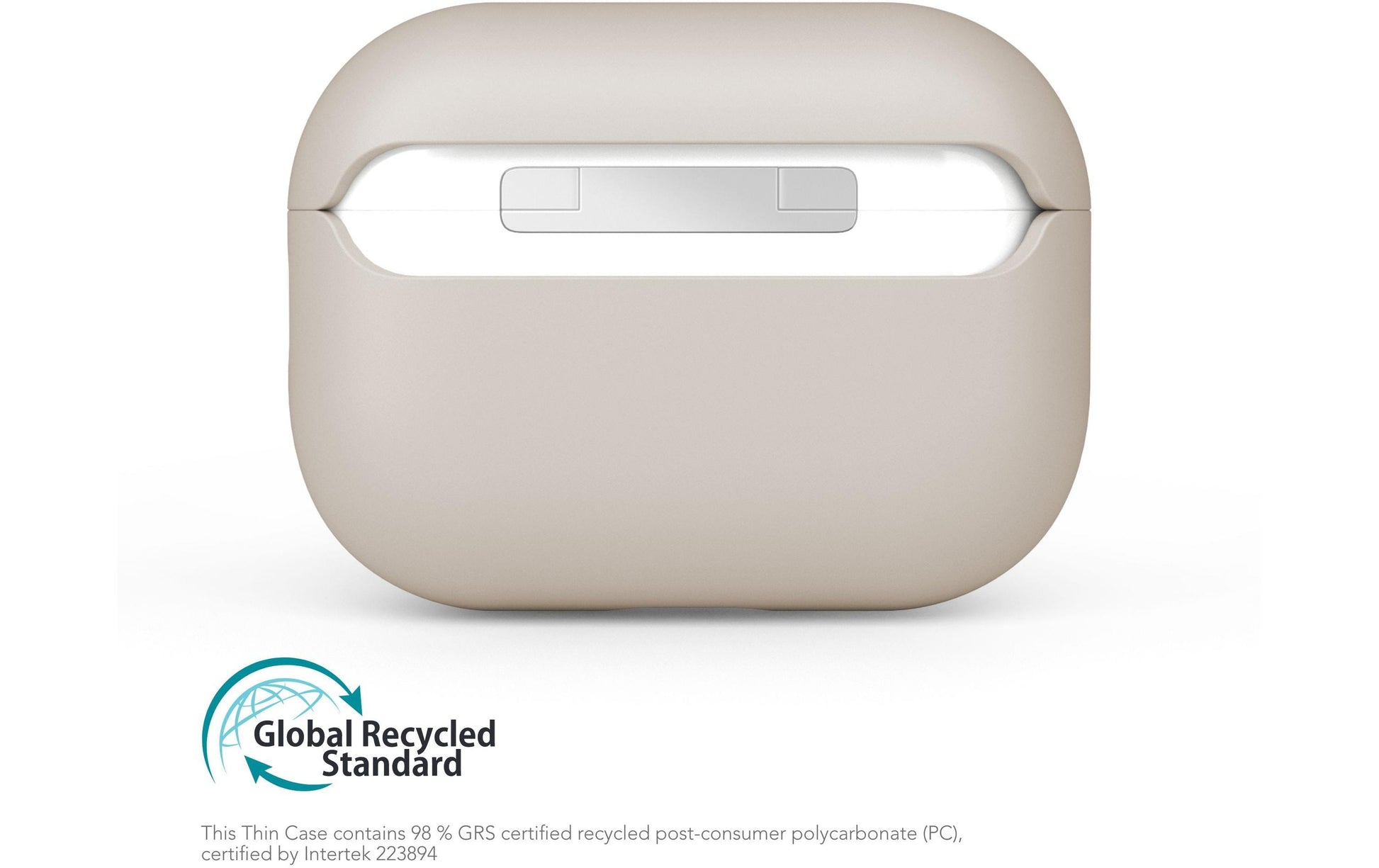 Vonmählen Thin Case – Schutzhülle – für AirPods Pro (2. Gen.) – Anti-Rutsch-Basis, tropfsicher – Creme