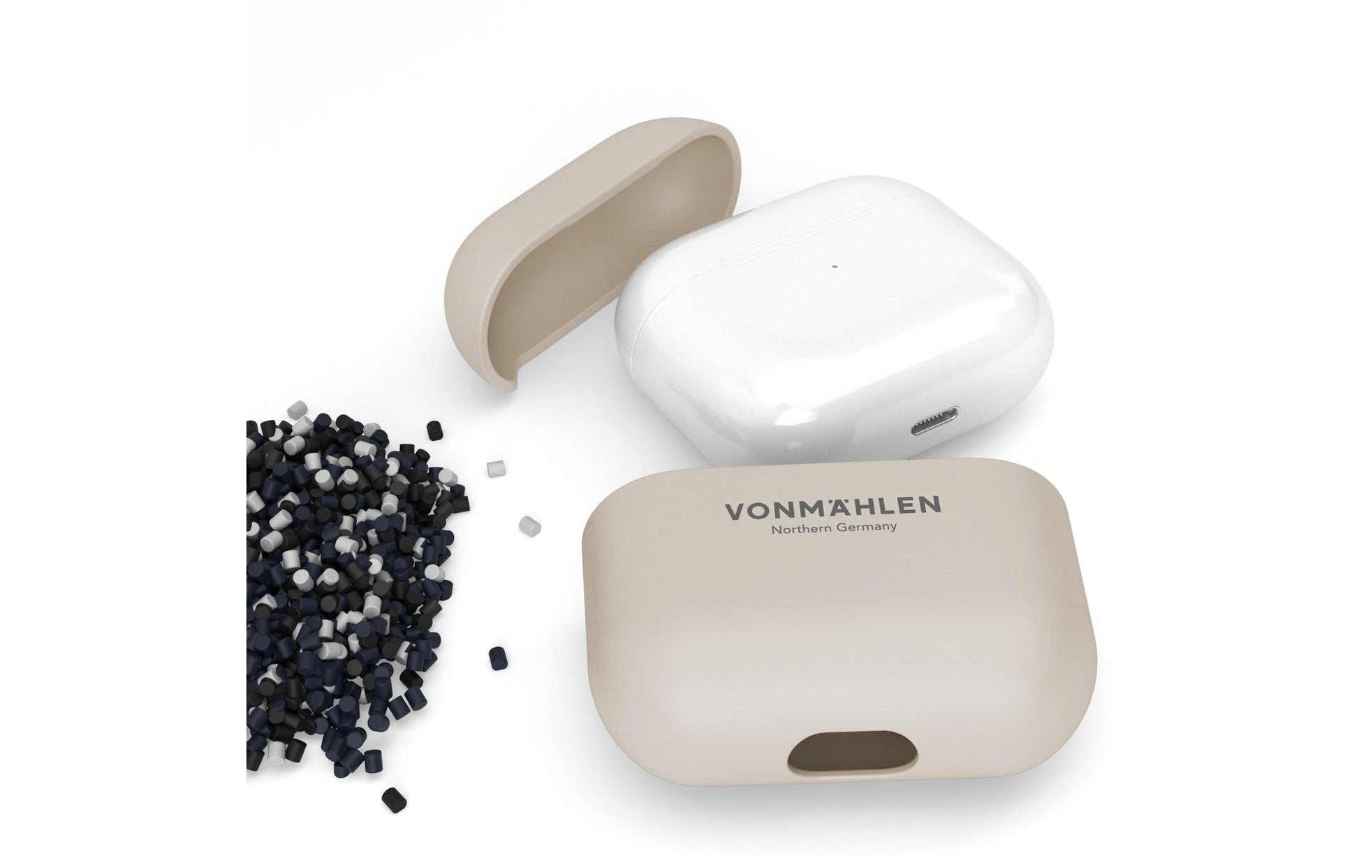 Vonmählen Thin Case – Schutzhülle – für Apple AirPods (4. Gen.) – Creme