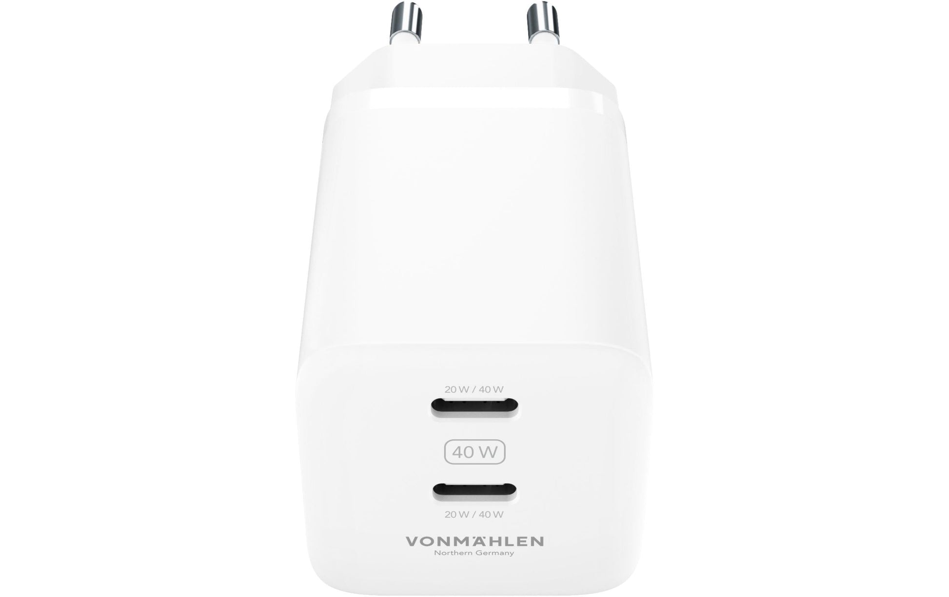 Vonmählen Unity Netzteil – 40 W, 2× USB-C, PD, PPS, GaN – für Universalgeräte