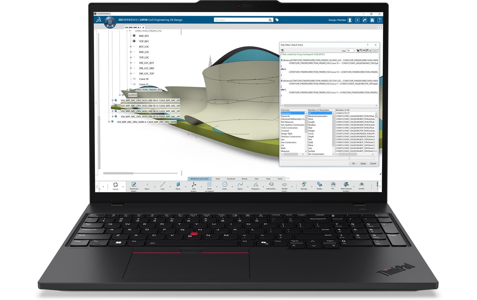 Lenovo ThinkPad P16s Gen 4 (AMD), 16" WQUXGA OLED, 64 GB RAM, 2 TB SSD – Notebook – Windows 11 Pro