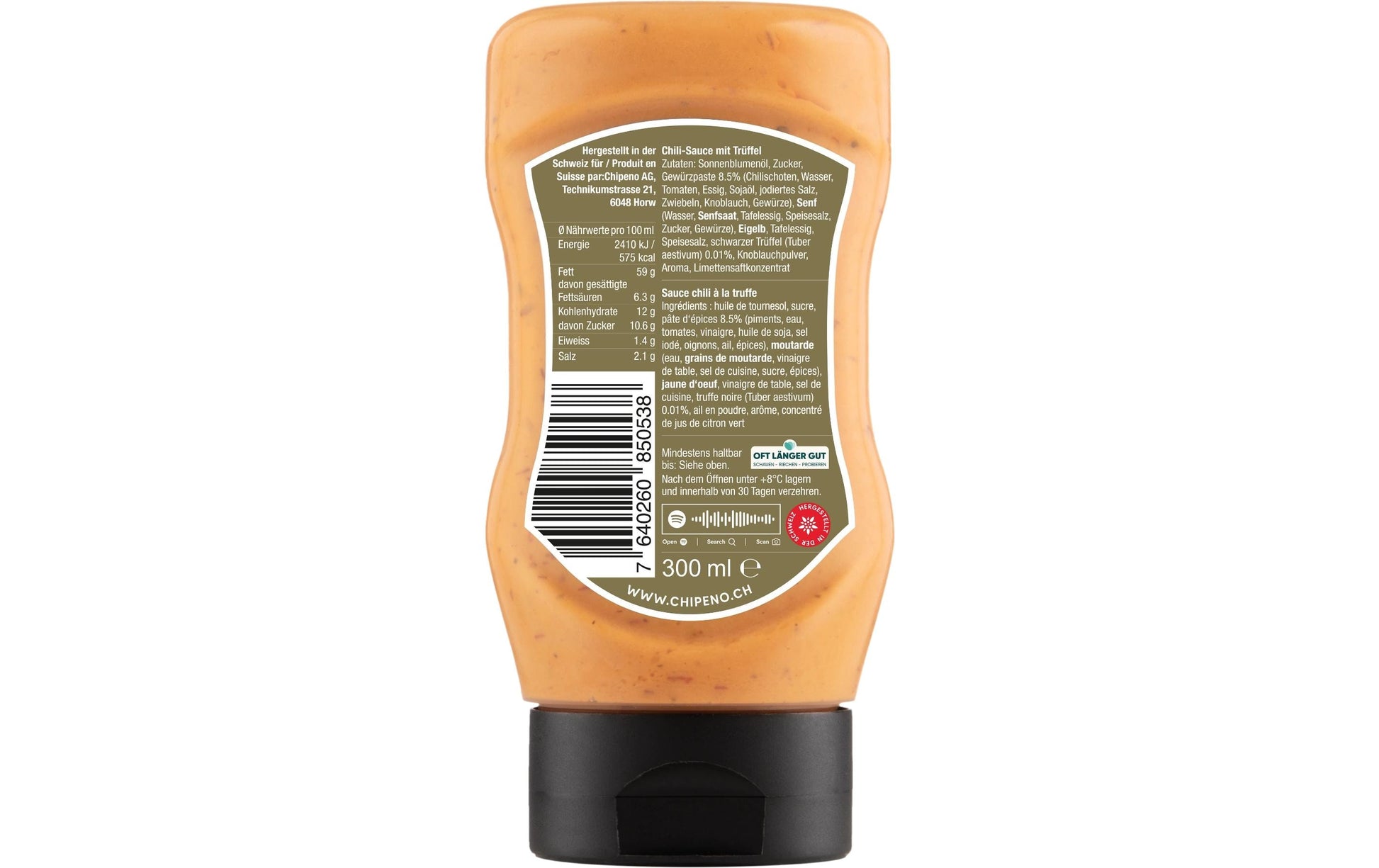 Chipeno BBQ-Sauce Trüffel, vegetarisch – 300 ml