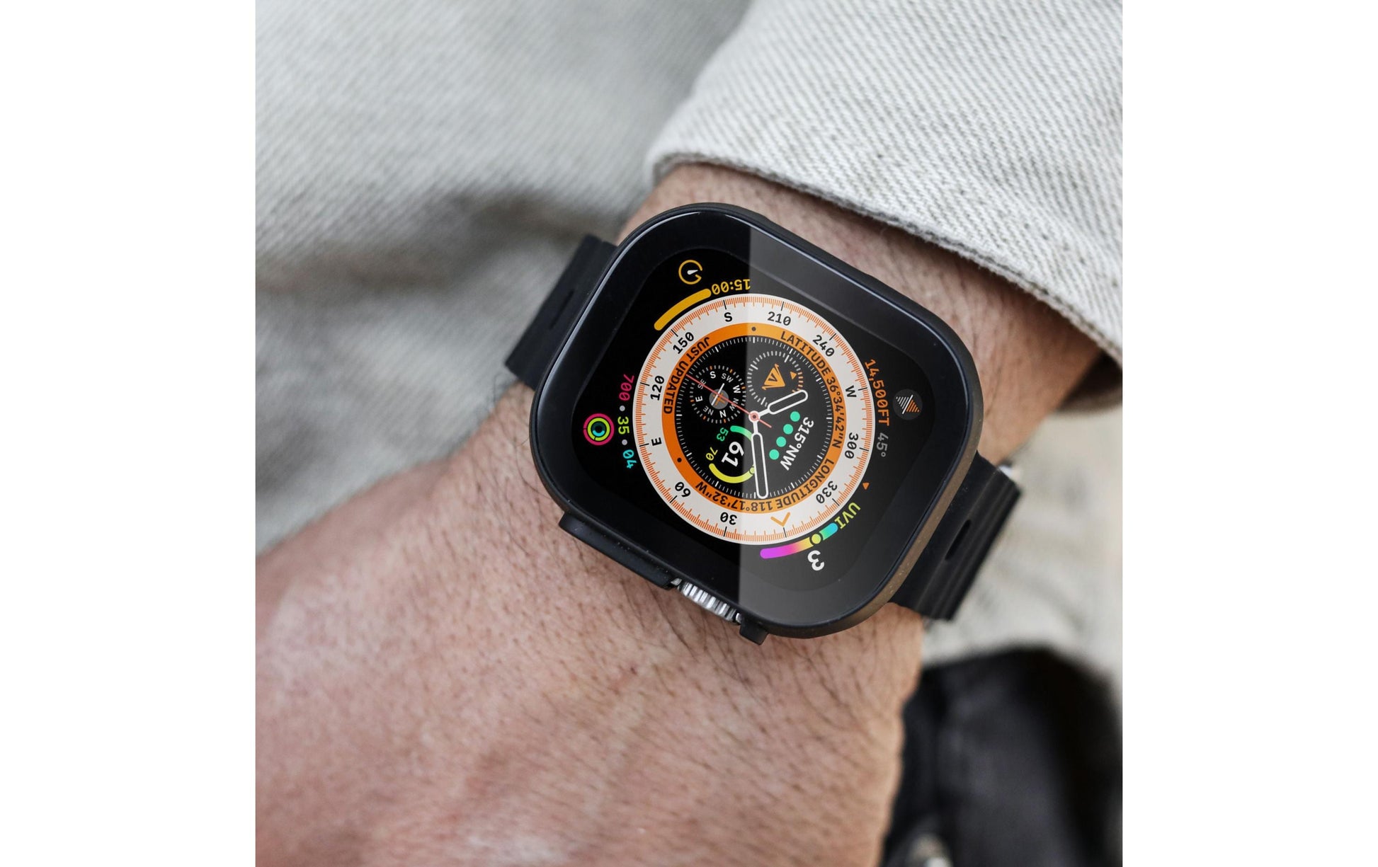 Vonmählen Thin Case 49 mm – Transparent, für Apple Watch Ultra 1/2