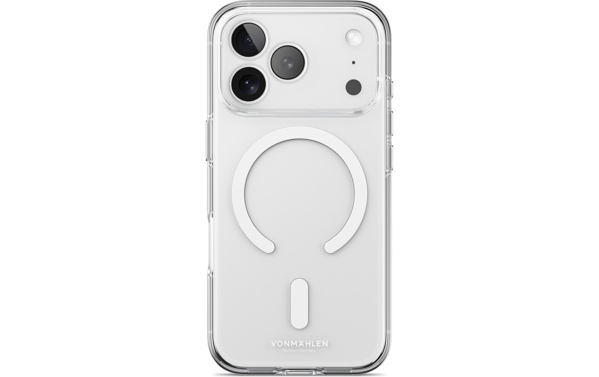 Vonmählen Backcover – für Apple iPhone 17 Pro Max – transparent/weiss – PC, MagSafe-kompatibel