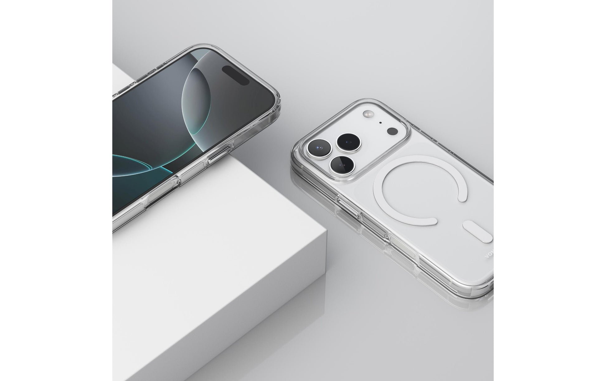 Vonmählen Backcover – für Apple iPhone 17 Pro Max – transparent/weiss – PC, MagSafe-kompatibel