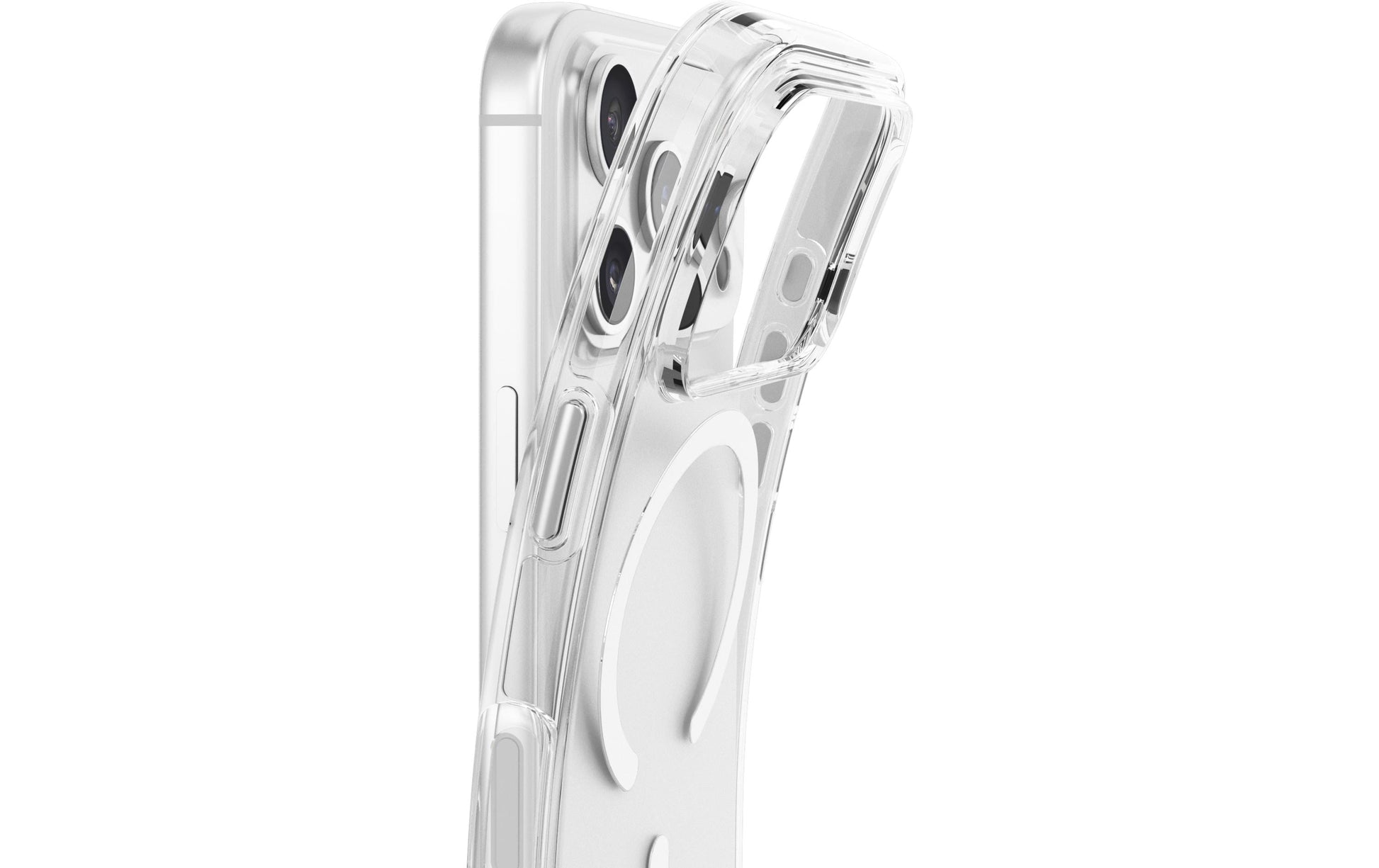 Vonmählen Backcover – für Apple iPhone 17 Pro Max – transparent/weiss – PC, MagSafe-kompatibel