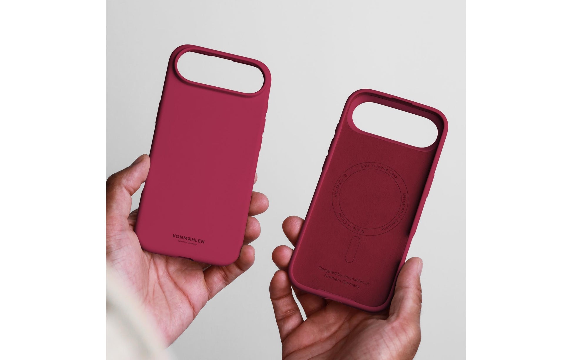 Vonmählen Backcover – für Apple iPhone 17 Air – rot – Silikon – MagSafe-kompatibel