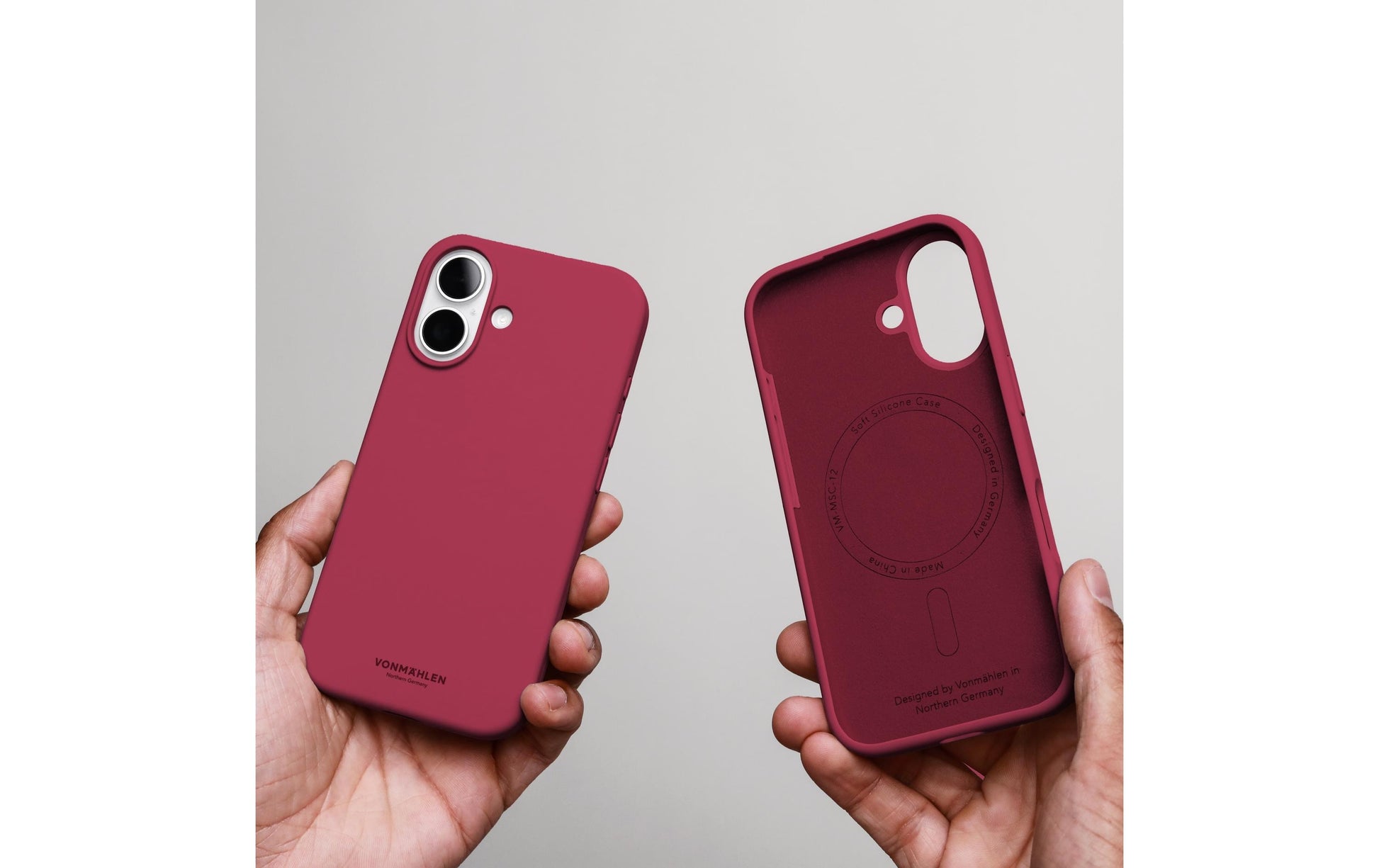 Vonmählen Backcover – für Apple iPhone 17 – rot – Silikon – MagSafe-kompatibel
