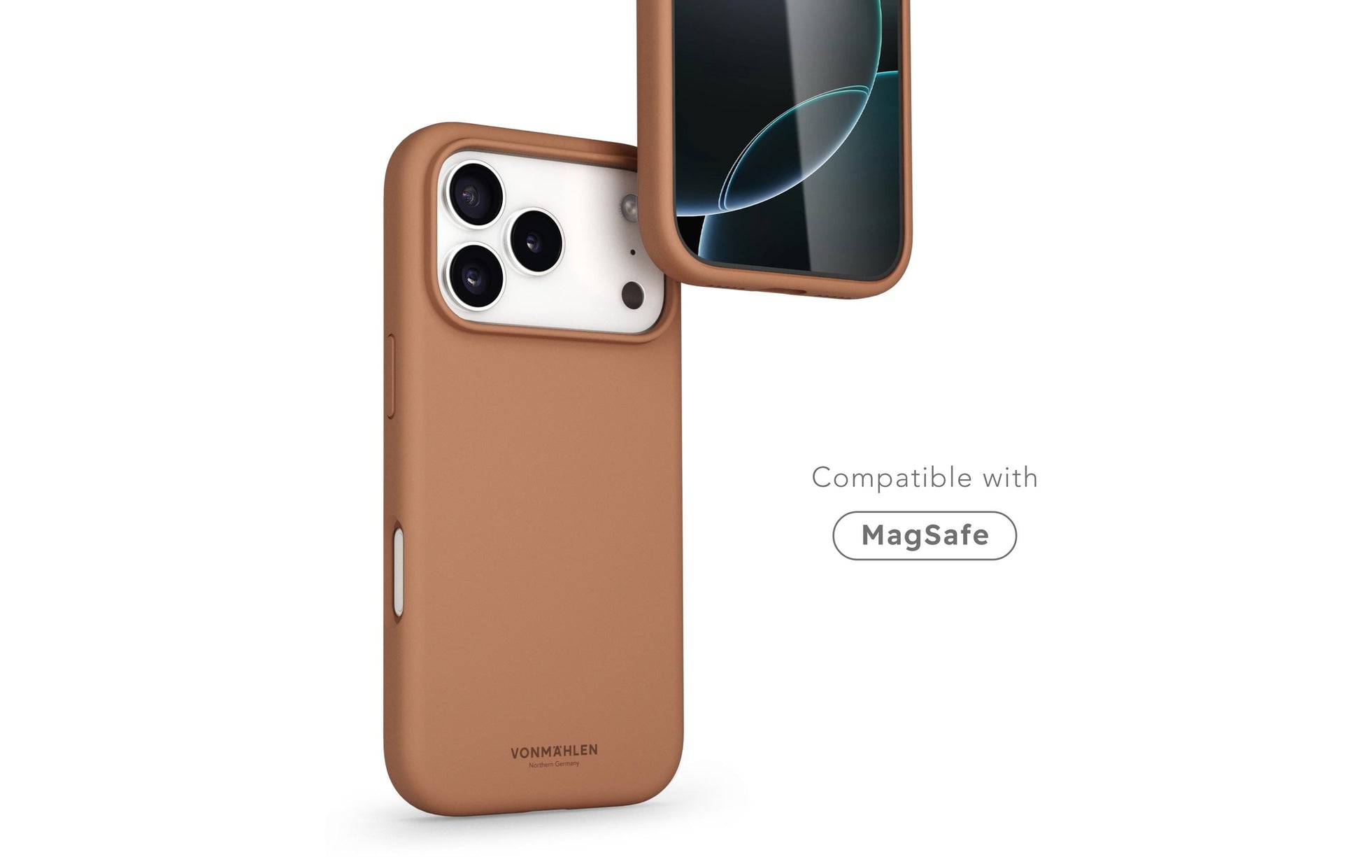 Vonmählen Backcover – für Apple iPhone 17 Pro – hellbraun – Silikon, MagSafe-kompatibel
