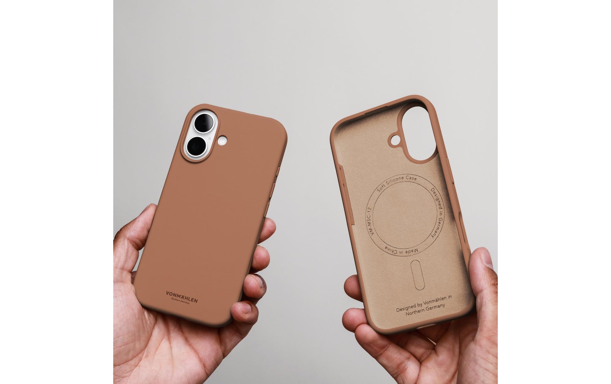 Vonmählen Backcover – für Apple iPhone 17 – braun – Silikon – MagSafe-kompatibel