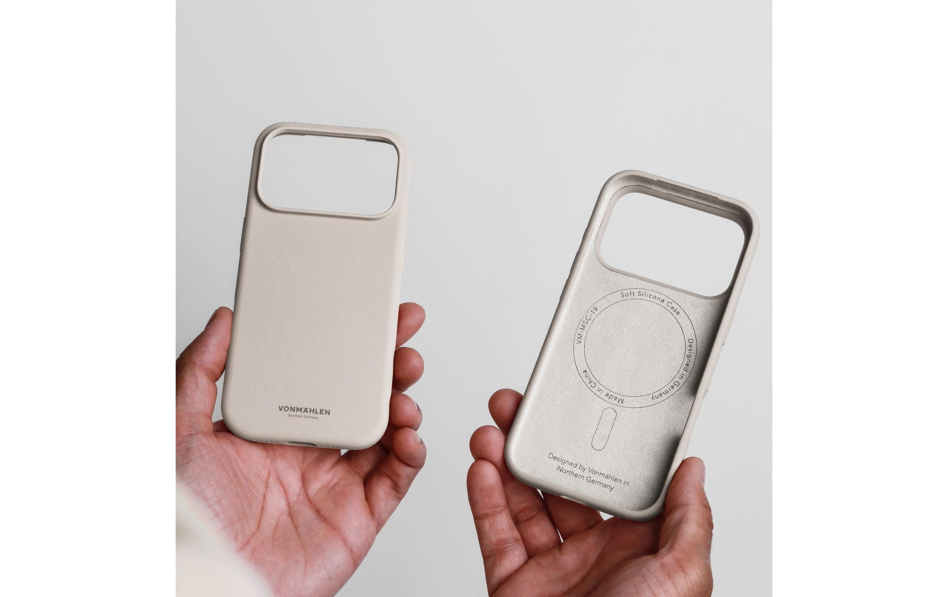 Vonmählen Backcover – für Apple iPhone 17 Pro – beige – Silikon – MagSafe-kompatibel
