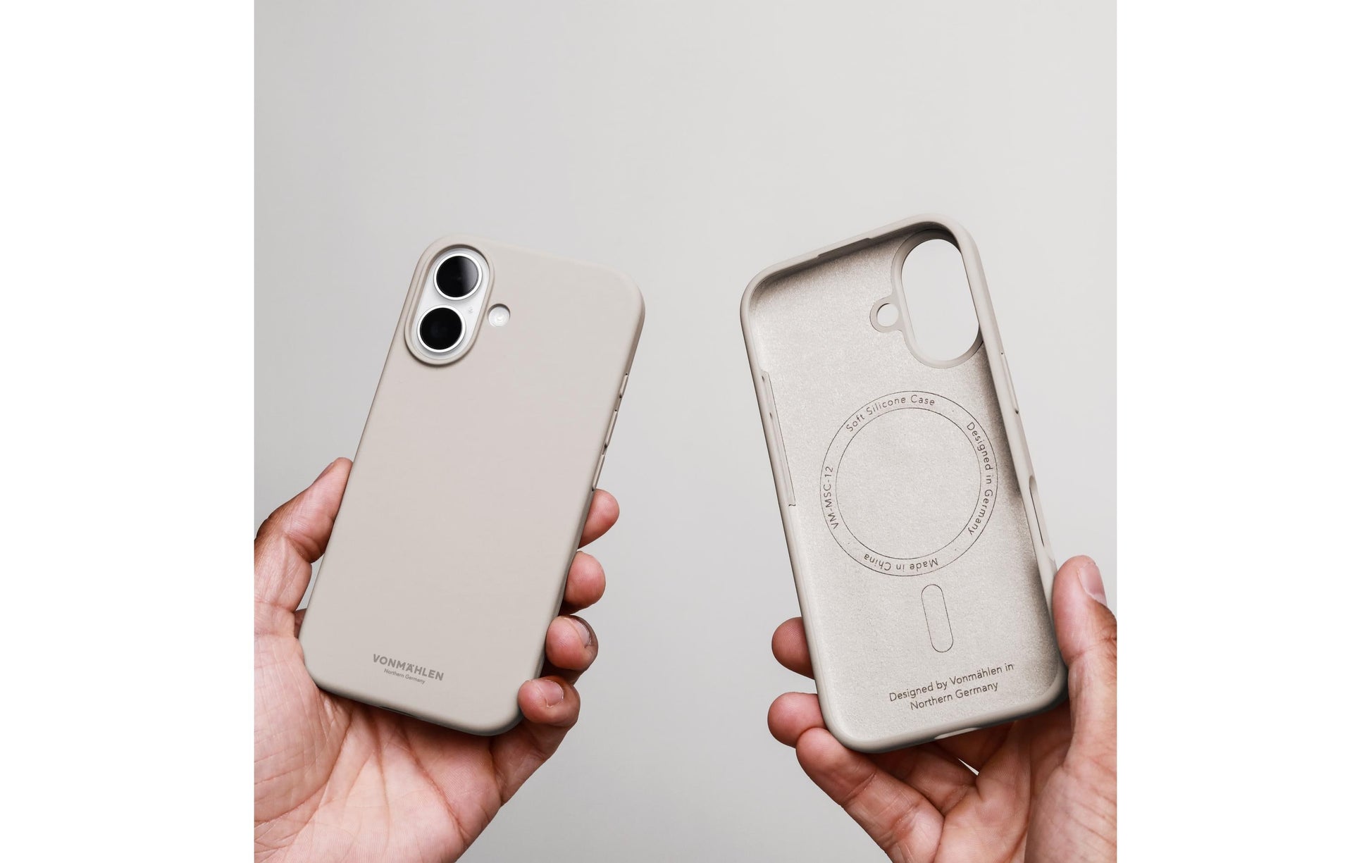 Vonmählen Backcover – für Apple iPhone 17 – creme – Silikon, MagSafe-kompatibel