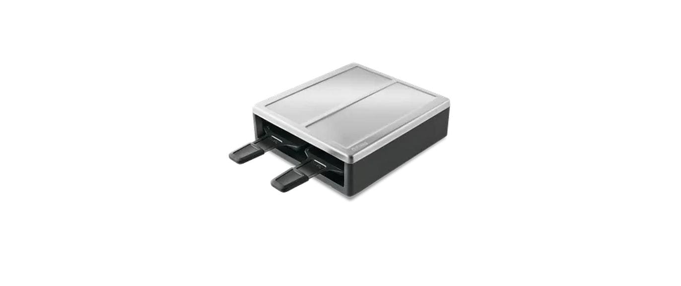 Kisag Raclette-Aufsatz Sierre – 25 × 23 × 6,8 cm, Aluminiumguss – für 2 Personen