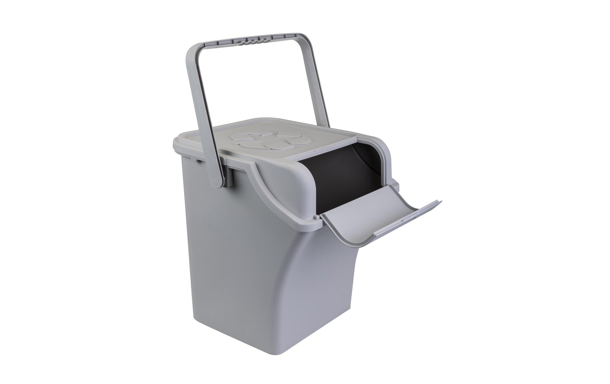 Cocon Recyclingbox – 3×45 l – Kunststoff (PP), rechteckig – Elfenbein – 3-fach
