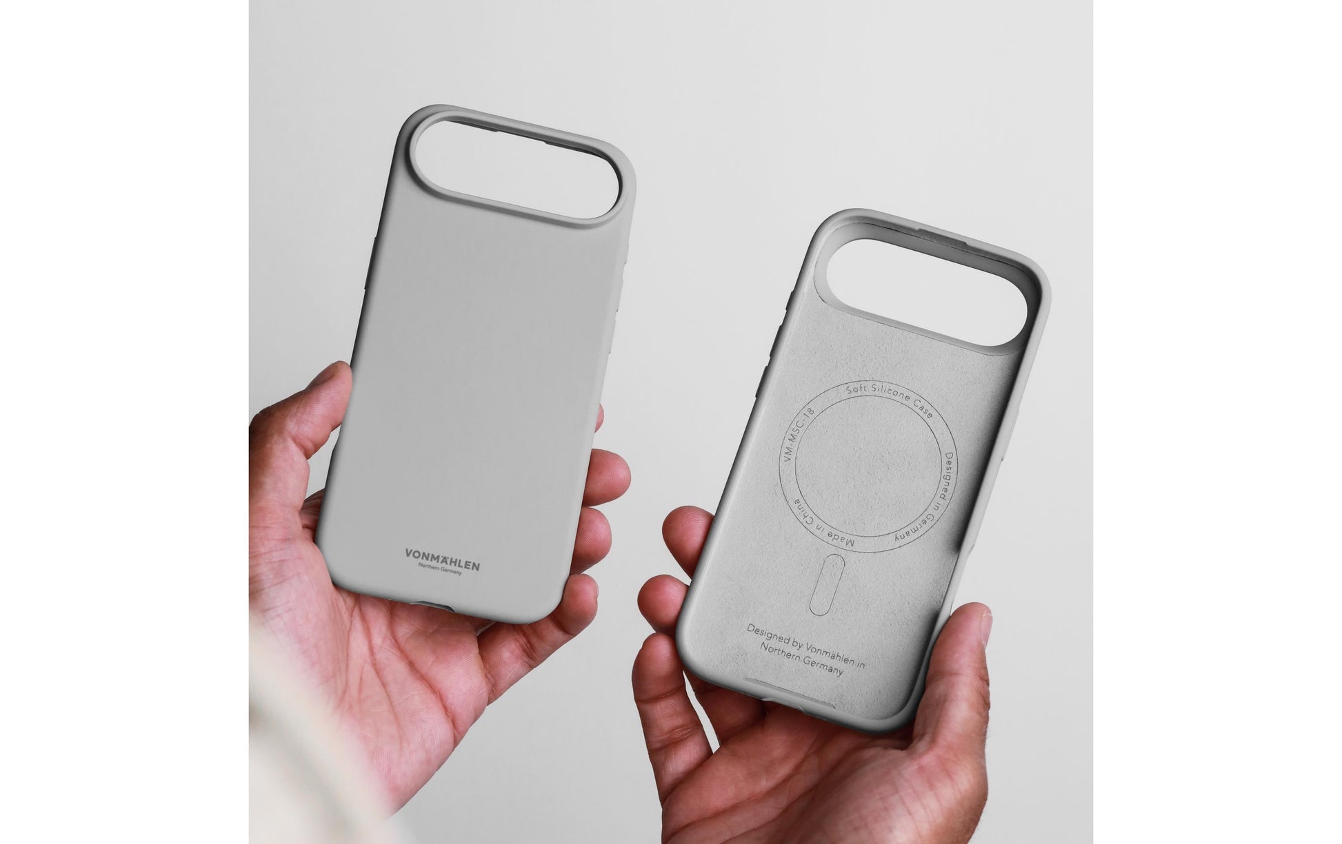 Vonmählen Backcover – für Apple iPhone 17 Air – hellgrau – Silikon – MagSafe-kompatibel